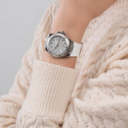  Shop Authentic Guess Venus Diamonds White Dial White Rubber Strap Watch for Women - GW0118L3 - Luxxuri