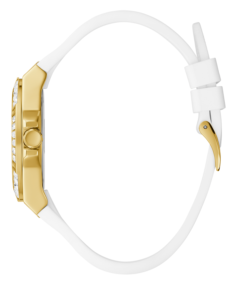  Shop Authentic Guess Marina Multifunction White Dial White Rubber Strap Watch for Women - W1025L5 - Luxxuri