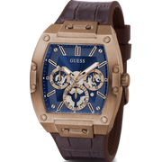  Shop Authentic Guess Phoenix Multifunction Blue Dial Brown Leather Strap Watch for Men - GW0202G2 - Luxxuri