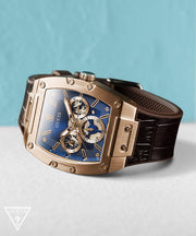  Shop Authentic Guess Phoenix Multifunction Blue Dial Brown Leather Strap Watch for Men - GW0202G2 - Luxxuri
