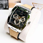  Shop Authentic Guess Phoenix Multifunction Black Dial Brown Leather Strap Watch for Men - GW0202G3 - Luxxuri