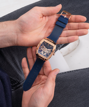  Shop Authentic Guess Phoenix Multifunction Blue Dial Blue Rubber Strap Watch for Men - GW0202G4 - Luxxuri