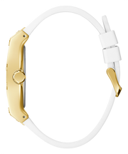  Shop Authentic Guess Phoenix Multifunction Gold Dial White Leather Strap Watch for Men - GW0202G6 - Luxxuri