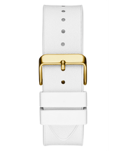  Shop Authentic Guess Phoenix Multifunction Gold Dial White Leather Strap Watch for Men - GW0202G6 - Luxxuri