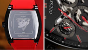  Shop Authentic Guess Phoenix Multifunction Black Dial Black & Red Rubber Strap Watch for Men - GW0202G7 - Luxxuri