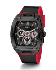  Shop Authentic Guess Phoenix Multifunction Black Dial Black & Red Rubber Strap Watch for Men - GW0202G7 - Luxxuri