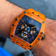  Shop Authentic Guess Phoenix Multifunction Black Dial Orange Rubber Strap Watch For Men - GW0203G10 - Luxxuri