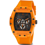  Shop Authentic Guess Phoenix Multifunction Black Dial Orange Rubber Strap Watch For Men - GW0203G10 - Luxxuri