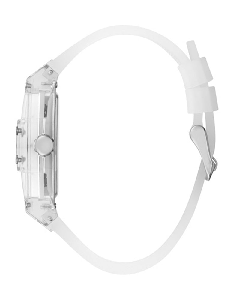  Shop Authentic Guess Phoenix Multi Function Silver Dial White Rubber Strap Watch for Men - GW0203G1 - Luxxuri