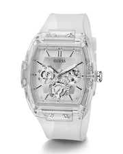  Shop Authentic Guess Phoenix Multi Function Silver Dial White Rubber Strap Watch for Men - GW0203G1 - Luxxuri