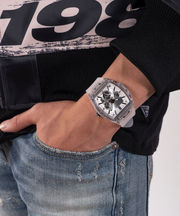  Shop Authentic Guess Phoenix Multi Function Silver Dial White Rubber Strap Watch for Men - GW0203G1 - Luxxuri