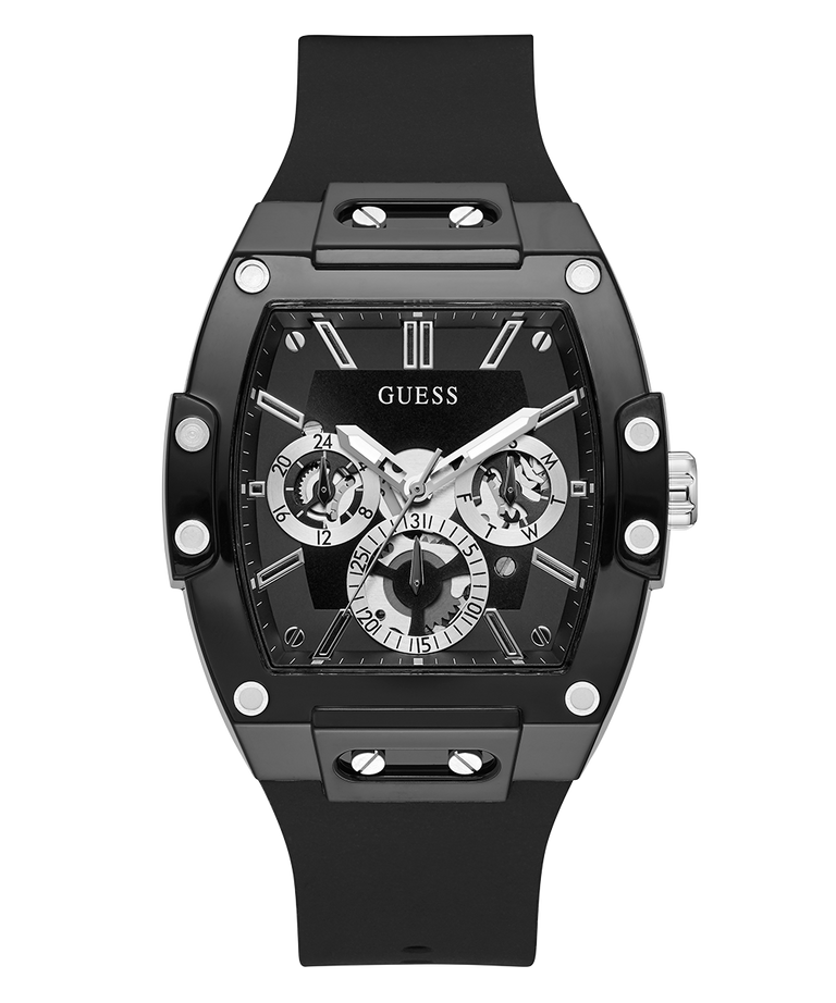  Shop Authentic Guess Phoenix Multifunction Black Dial Black Rubber Strap Watch for Men - GW0203G3 - Luxxuri