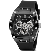  Shop Authentic Guess Phoenix Multifunction Black Dial Black Rubber Strap Watch for Men - GW0203G3 - Luxxuri