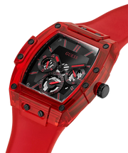  Shop Authentic Guess Phoenix Multifunction Black Dial Red Rubber Strap Watch for Men - GW0203G5 - Luxxuri