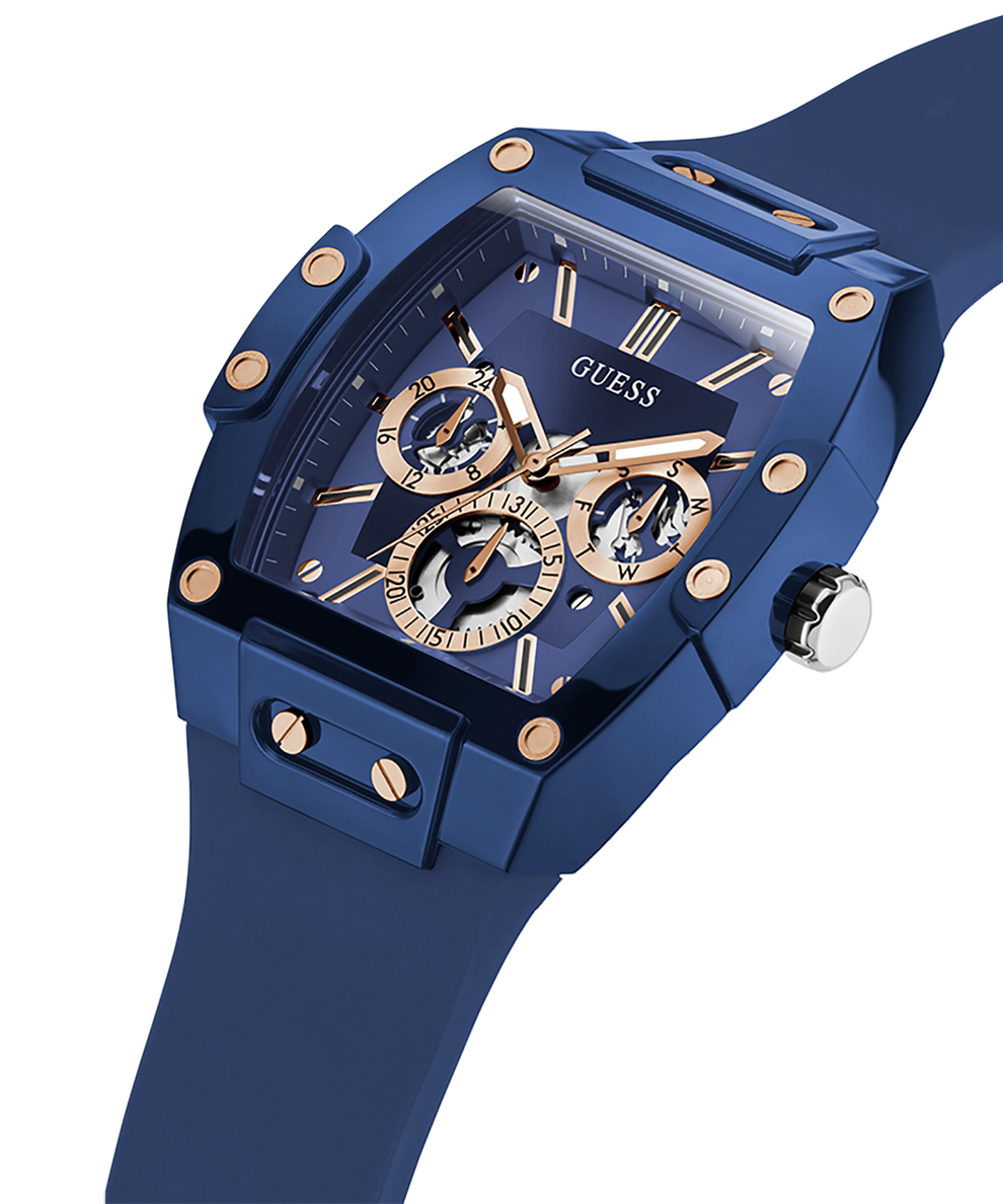 Shop Authentic Guess Phoenix Multifunction Blue Dial Blue Rubber Strap Watch for Men - GW0203G7 - Luxxuri