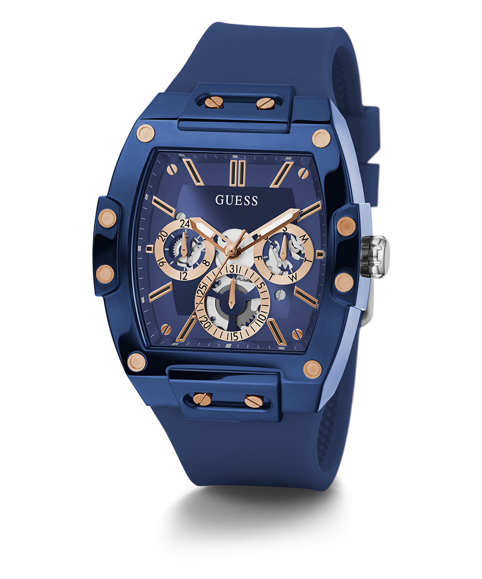  Shop Authentic Guess Phoenix Multifunction Blue Dial Blue Rubber Strap Watch for Men - GW0203G7 - Luxxuri