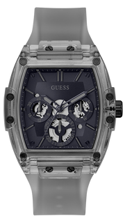  Shop Authentic Guess Phoenix Multifunction Black Dial Grey Silicone Strap Watch For Men - GW0203G9 - Luxxuri