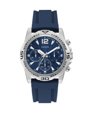  Shop Authentic Guess Commander Blue Dial Blue Rubber Strap Watch for Men - GW0211G1 - Luxxuri