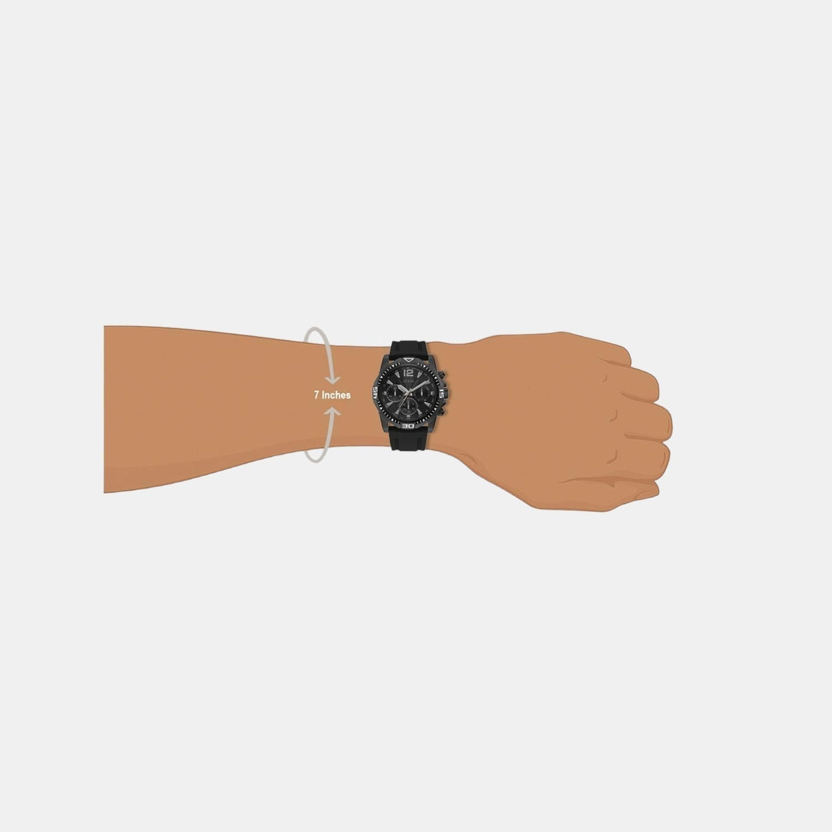  Shop Authentic Guess Commander Black Dial Black Rubber Strap Watch for Men - GW0211G3 - Luxxuri