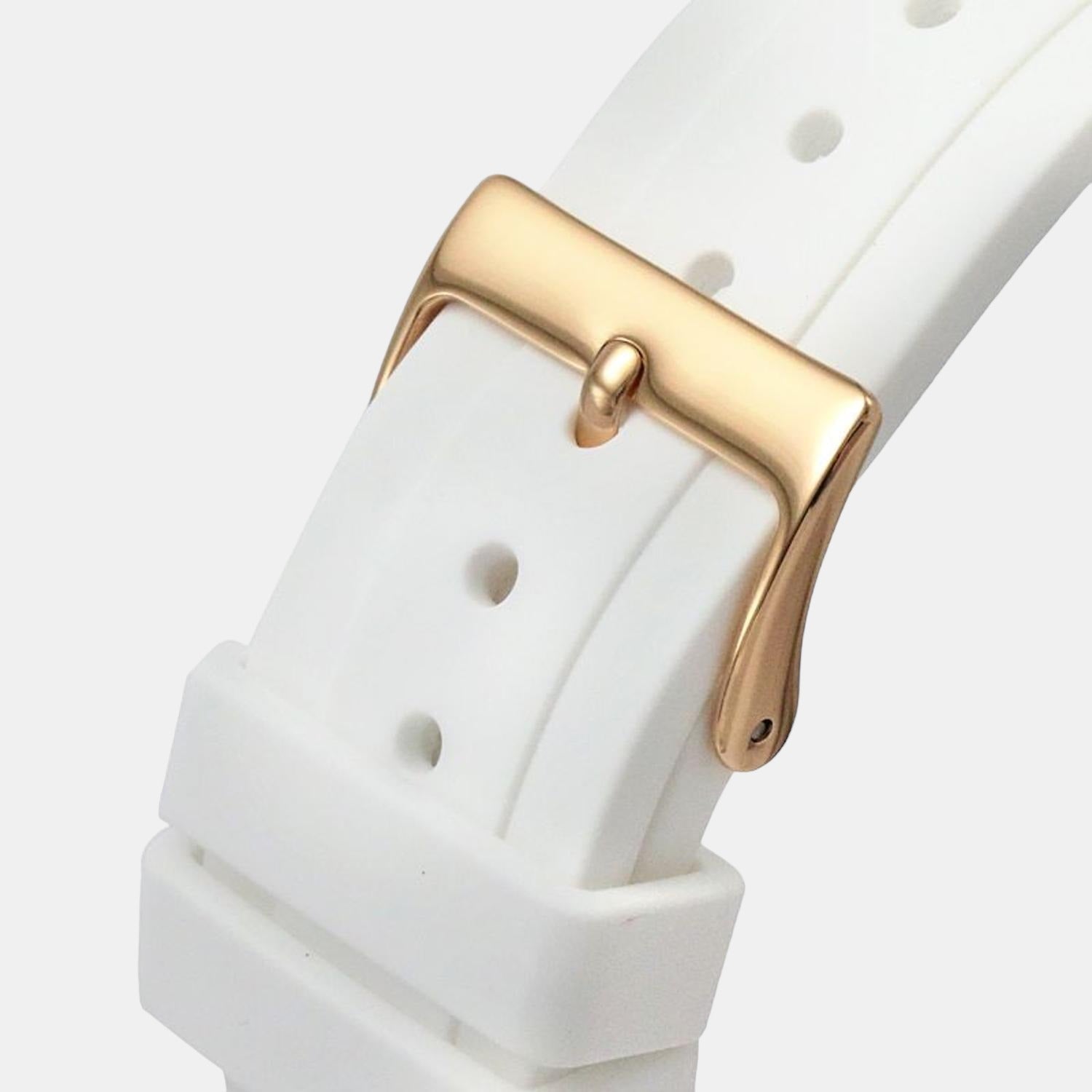  Shop Authentic Guess Moonlight Diamonds White Dial White Rubber Strap Watch for Women - GW0257L2 - Luxxuri