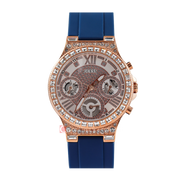  Shop Authentic Guess Moonlight Diamonds White Dial Blue Rubber Strap Watch for Women - GW0257L3 - Luxxuri