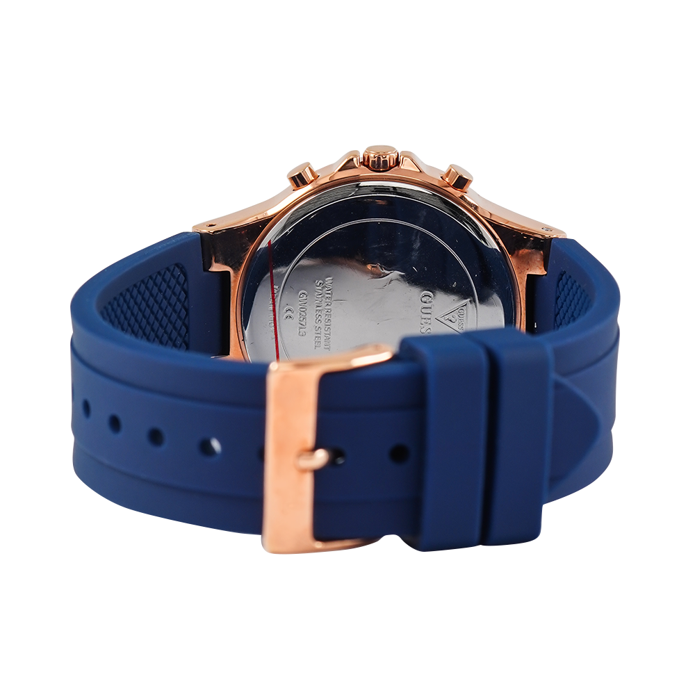  Shop Authentic Guess Moonlight Diamonds White Dial Blue Rubber Strap Watch for Women - GW0257L3 - Luxxuri