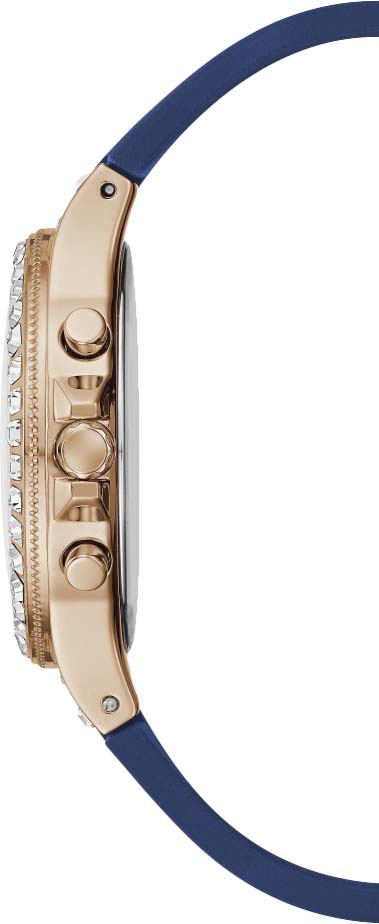  Shop Authentic Guess Moonlight Diamonds White Dial Blue Rubber Strap Watch for Women - GW0257L3 - Luxxuri