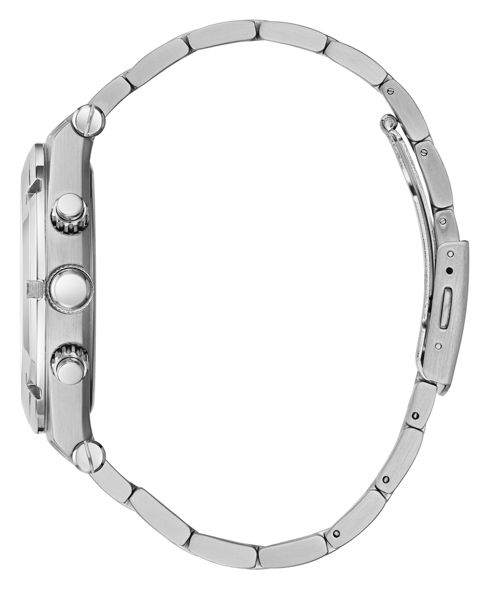  Shop Authentic Guess Continental Silver Dial Silver Steel Strap Watch for Men - GW0261G1 - Luxxuri