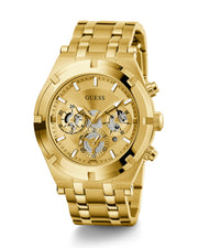  Shop Authentic Guess Continental Gold Dial Gold Steel Strap Watch For Men - GW0260G4 - Luxxuri