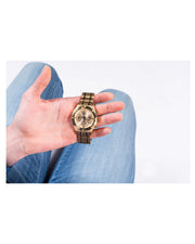  Shop Authentic Guess Continental Gold Dial Gold Steel Strap Watch For Men - GW0260G4 - Luxxuri
