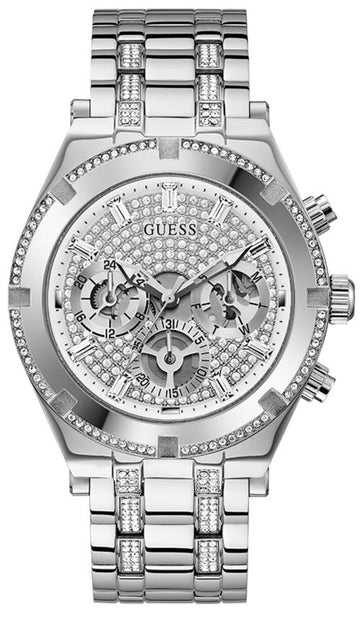  Shop Authentic Guess Continental Silver Dial Silver Steel Strap Watch for Men - GW0261G1 - Luxxuri
