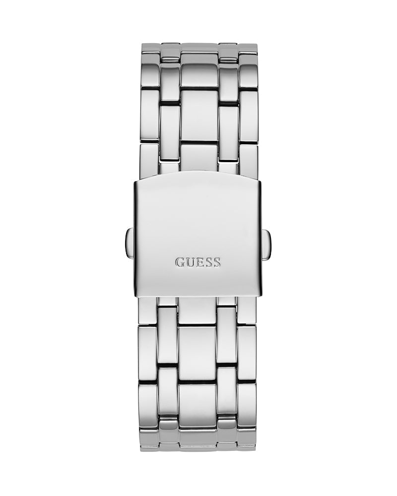  Shop Authentic Guess Continental Silver Dial Silver Steel Strap Watch for Men - GW0261G1 - Luxxuri