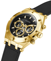  Shop Authentic Guess Continental Black Dial Black Rubber Strap Watch for Men - GW0262G2 - Luxxuri
