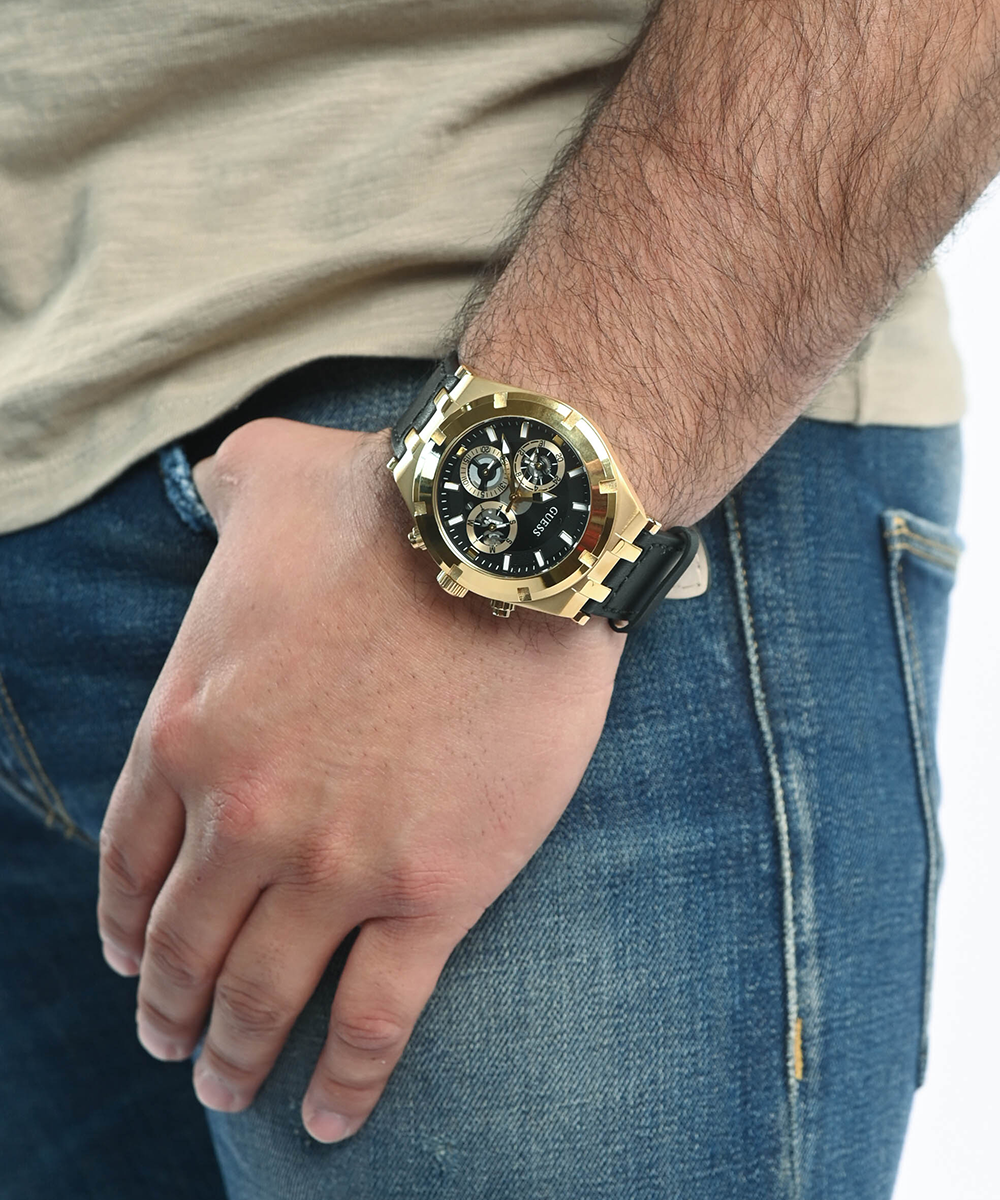  Shop Authentic Guess Continental Black Dial Black Rubber Strap Watch for Men - GW0262G2 - Luxxuri
