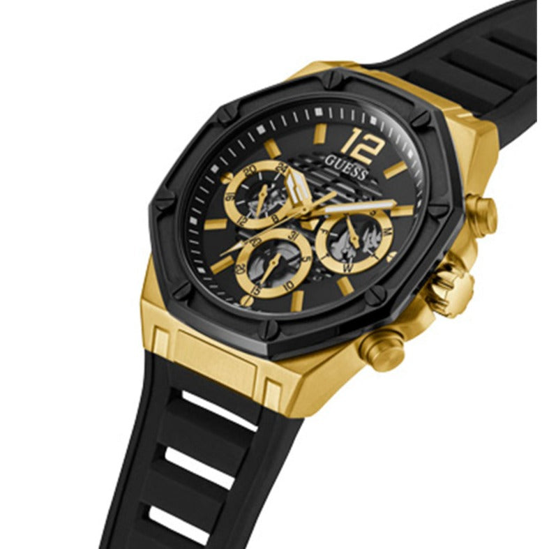  Shop Authentic Guess Momentum Black Dial Black Rubber Strap Watch for Men - GW0263G1 - Luxxuri