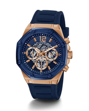  Shop Authentic Guess Momentum Chronograph Blue Dial Blue Rubber Strap Watch for Men - GW0263G2 - Luxxuri