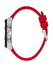  Shop Authentic Guess Momentum Black Dial Red Rubber Strap Watch for Men - GW0263G3 - Luxxuri