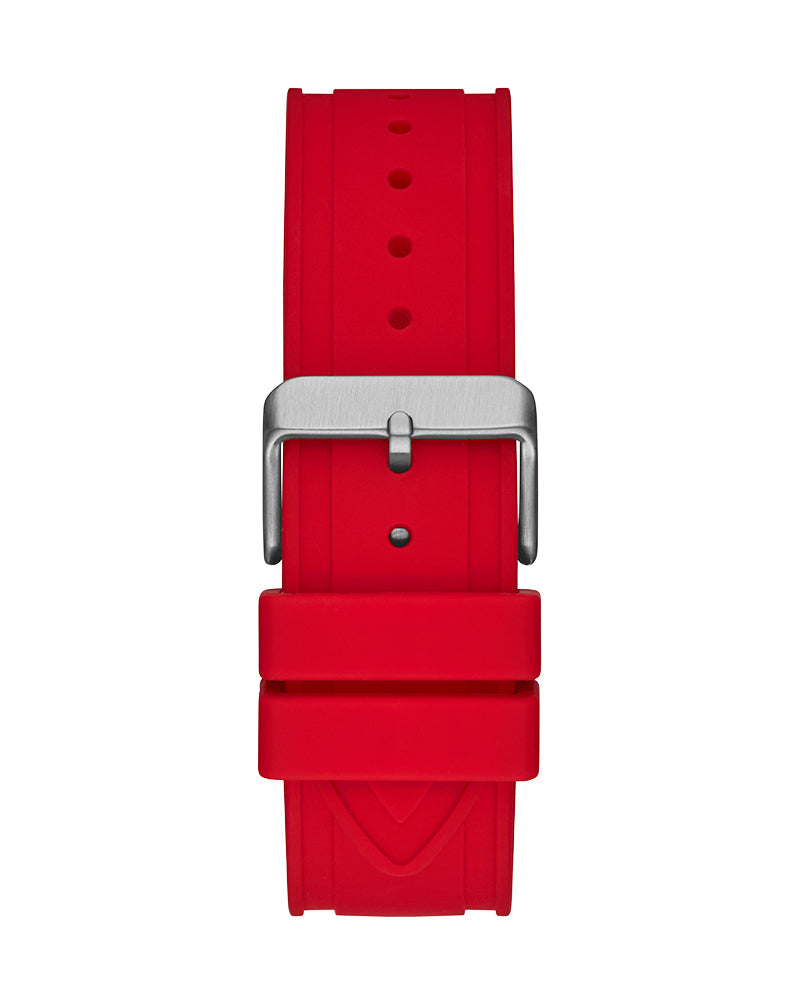  Shop Authentic Guess Momentum Black Dial Red Rubber Strap Watch for Men - GW0263G3 - Luxxuri