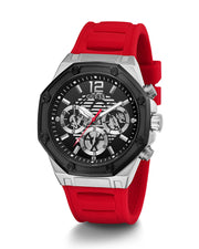  Shop Authentic Guess Momentum Black Dial Red Rubber Strap Watch for Men - GW0263G3 - Luxxuri