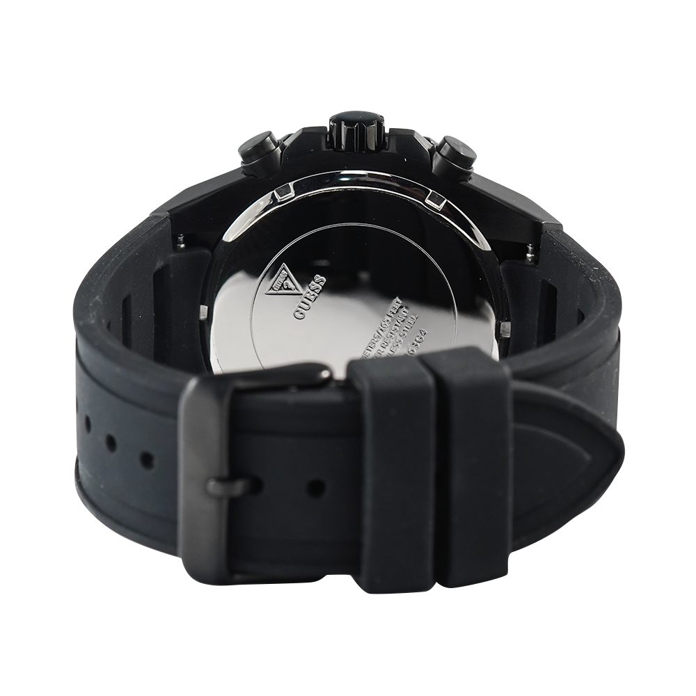  Shop Authentic Guess Momentum Black Dial Black Rubber Strap Watch for Men - GW0263G4 - Luxxuri