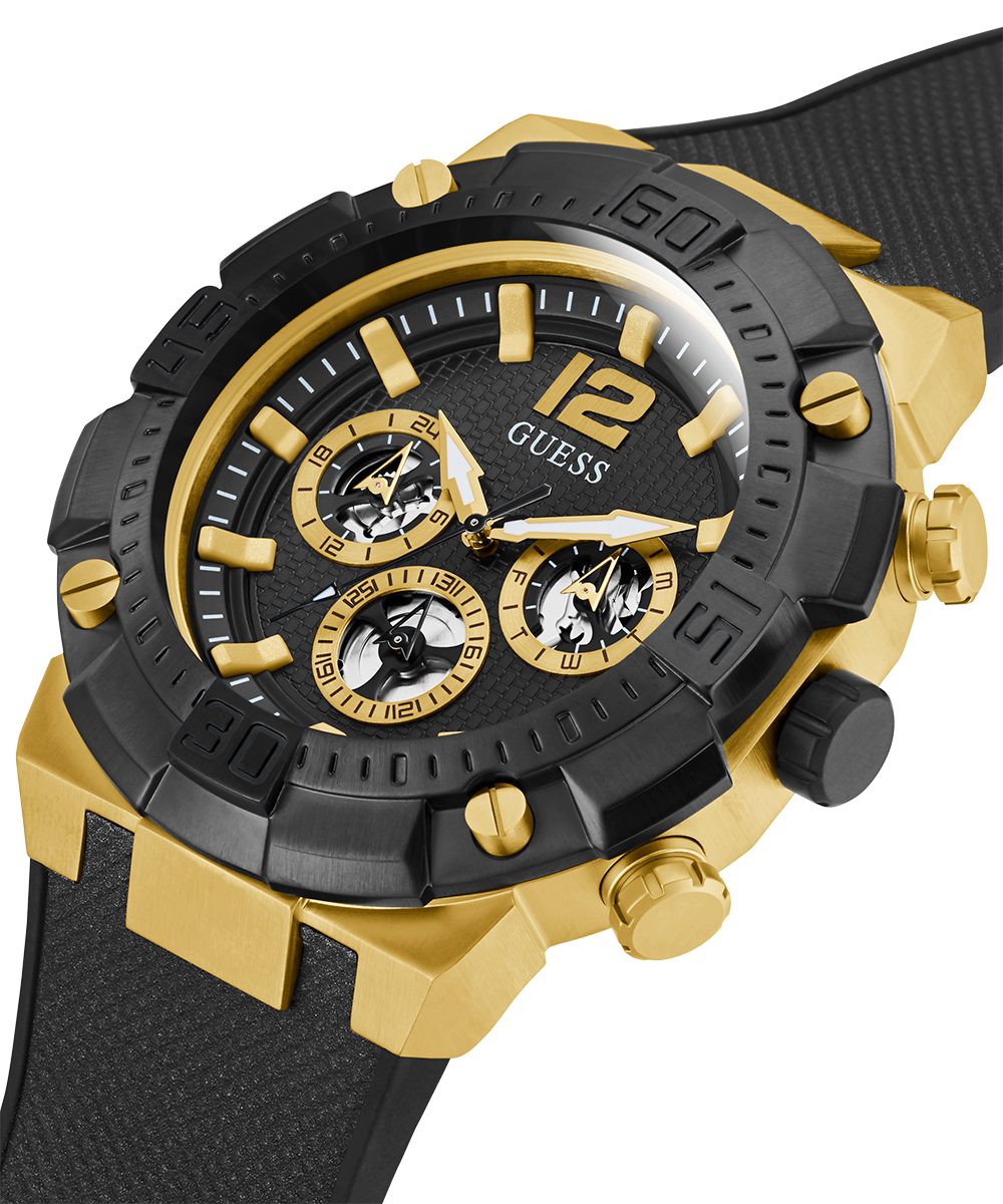  Shop Authentic Guess Navigator Chronograph Black Dial Black Rubber Strap Watch for Men - GW0264G3 - Luxxuri