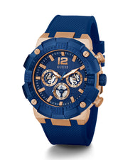  Shop Authentic Guess Navigator Chronograph Blue Dial Blue Rubber Strap Watch for Men - GW0264G4 - Luxxuri