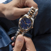  Shop Authentic Guess Quartz Blue Dial Two Tone Steel Strap Watch For Men - GW0265G12 - Luxxuri