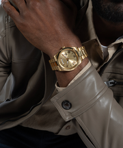  Shop Authentic Guess Connoisseur Gold Dial Gold Steel Strap Watch for Men - GW0265G2 - Luxxuri