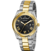  Shop Authentic Guess Connoisseur Black Dial Two Tone Steel Strap Watch for Men - GW0265G5 - Luxxuri
