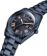  Shop Authentic Guess Connoisseur Quartz Blue Dial Blue Steel Strap Watch For Men - GW0265G9 - Luxxuri