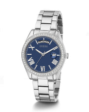  Shop Authentic Guess Luna Diamonds Blue Dial Silver Steel Strap Watch for Women - GW0307L1 - Luxxuri