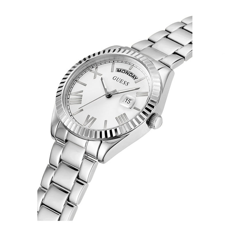  Shop Authentic Guess Luna Silver Dial Silver Steel Strap Watch for Women - GW0308L1 - Luxxuri