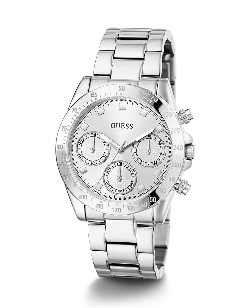  Shop Authentic Guess Eclipse Multi Function Silver Dial Silver Steel Strap Watch for Women - GW0314L1 - Luxxuri