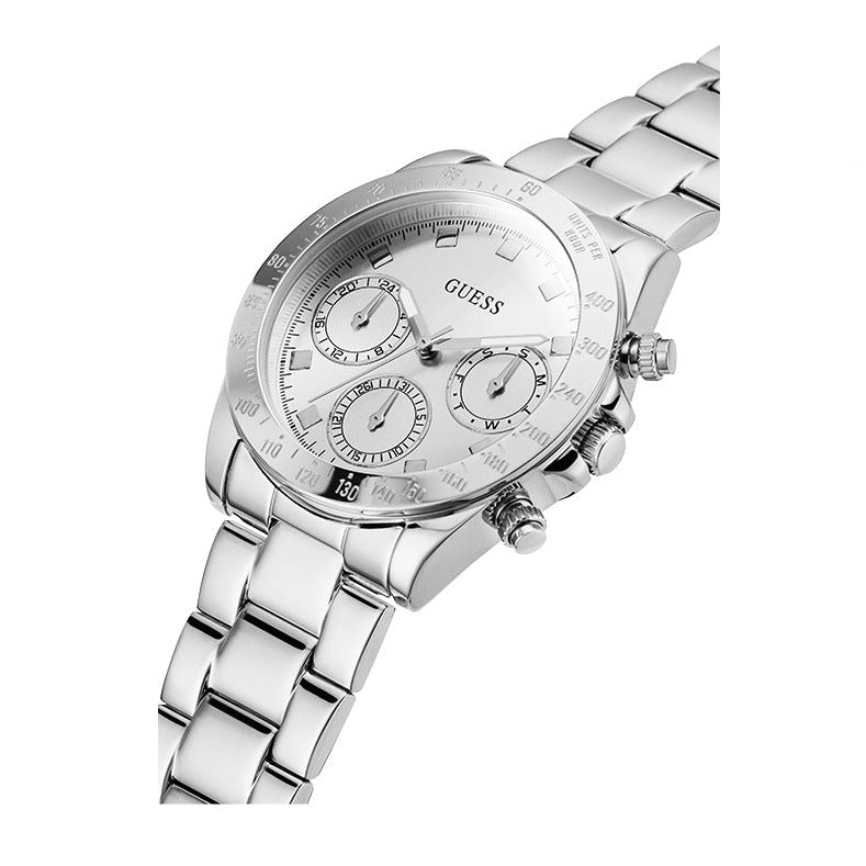  Shop Authentic Guess Eclipse Multi Function Silver Dial Silver Steel Strap Watch for Women - GW0314L1 - Luxxuri